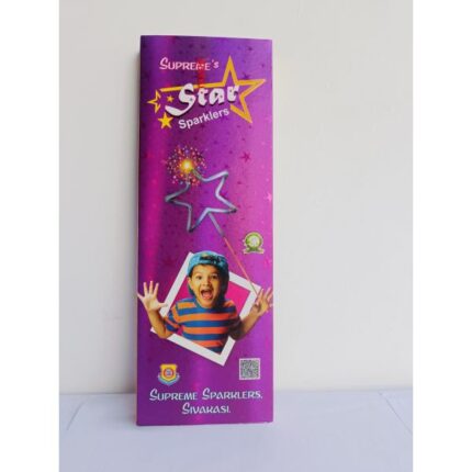 STAR SHAPE Sparklers (Deluxe Size)3 Pieces